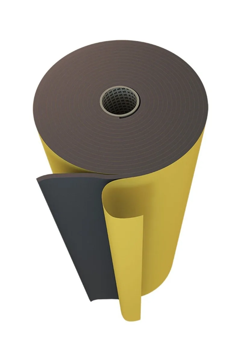 Oto Ses Yalıtımı Yapışkanlı Kauçuk Köpüğü 9mm 5 M2