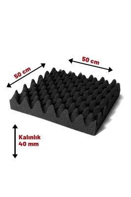 Ses Yalıtımı  Akustik Yanmaz yumurta Sünger (40 mm 50x50)