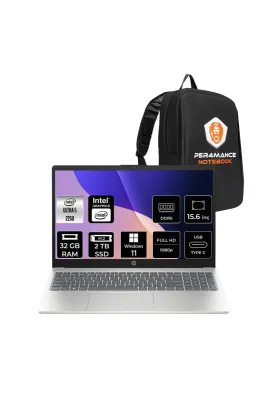 Aı 15 Core Ultra 5 225U 32GB RAM 2TB SSD 15.6" FHD Win11 Pro D51E0EAPN409 Notebook + Per4 Çanta