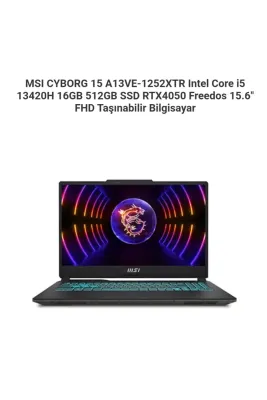 CYBORG 15 A13VE-1252XTR Intel Core i5 13420H 16GB 512GB SSD RTX4050 Freedos 15.6" FHD T