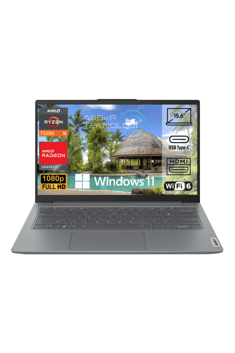 IdeaPad Slim 3 15AMN8 Ryzen 5 7520U 16GB 2TB SSD 15.6" W11P Notebook