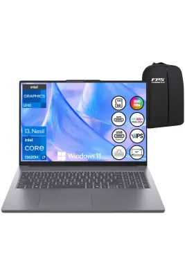 IdeaPad Slim 3 16IRH10 İ7-13620H 24GB RAM 1TB SSD 16" IPS WUXGA W11 83K2001WTR Taşınabilir Bilgisayar