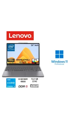 Ideapad Slim 3 16IRH10 IntelCore I5 13420H 8GB 512GB SSD W11 PRO 16” Wuxga 83K20077TR Duddi