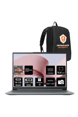Ideapad Slim 3 Ryzen 5 7520U 16GB RAM 256GB SSD 15.6" FHD Win11 Pro 82XQ00SFTXP307 Notebook + Per4 Çanta