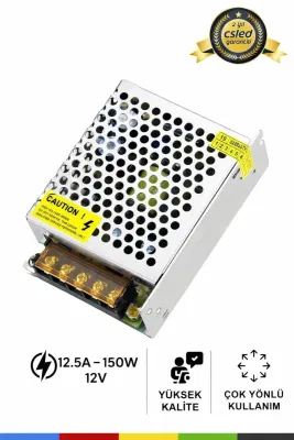 12 Volt 12.5 Amper Güvenlik Kamera Sistemi Adaptörü - Kamera Adaptörü