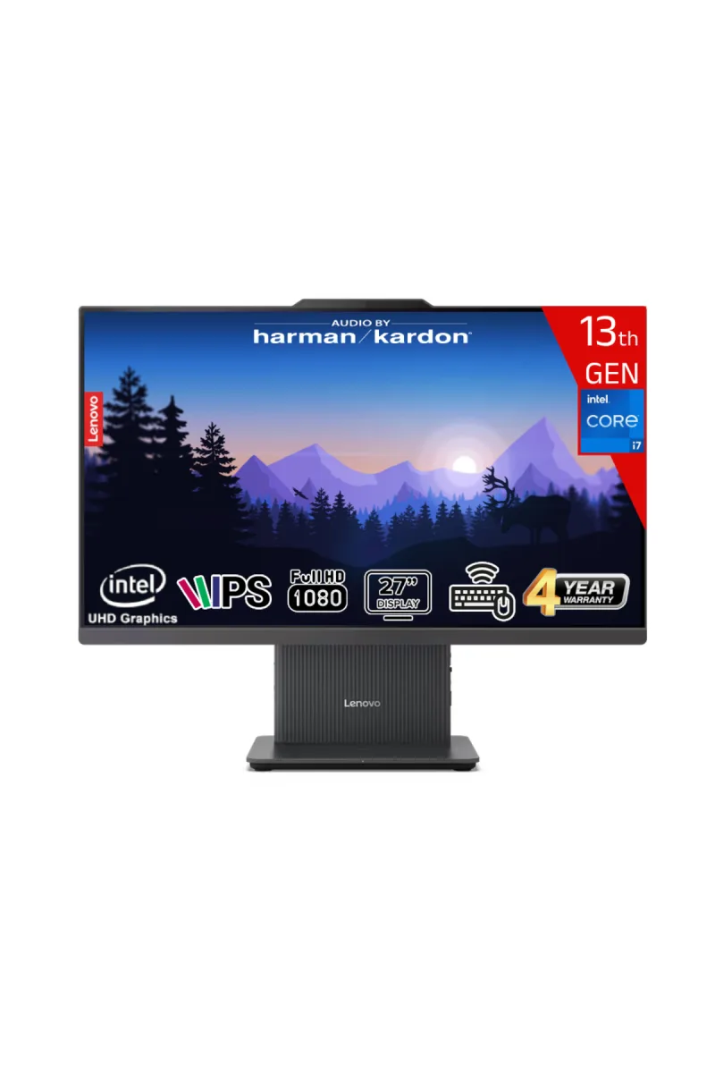 AIO 27IRH9 i7-13620H 8GB 512GB 27 FHD IPS FreeDos Kablosuz Klavye+Mouse Siyah F0HM00EUTR