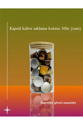Barista Kapsül Kahve (caramello- cioccolatino- vaniglia) 30 Adet + Cam Saklama Kutusu Hediyeli