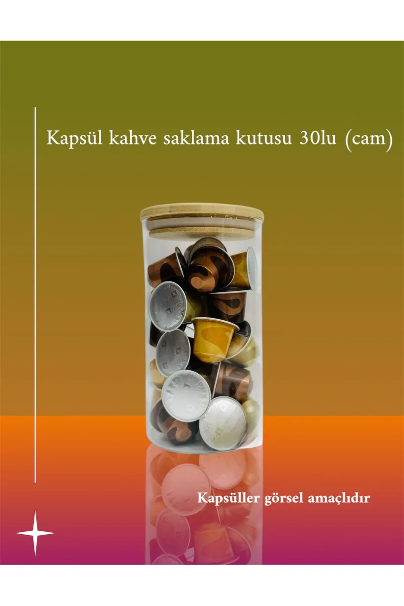 Barista Kapsül Kahve (caramello- cioccolatino- vaniglia) 30 Adet + Cam Saklama Kutusu Hediyeli