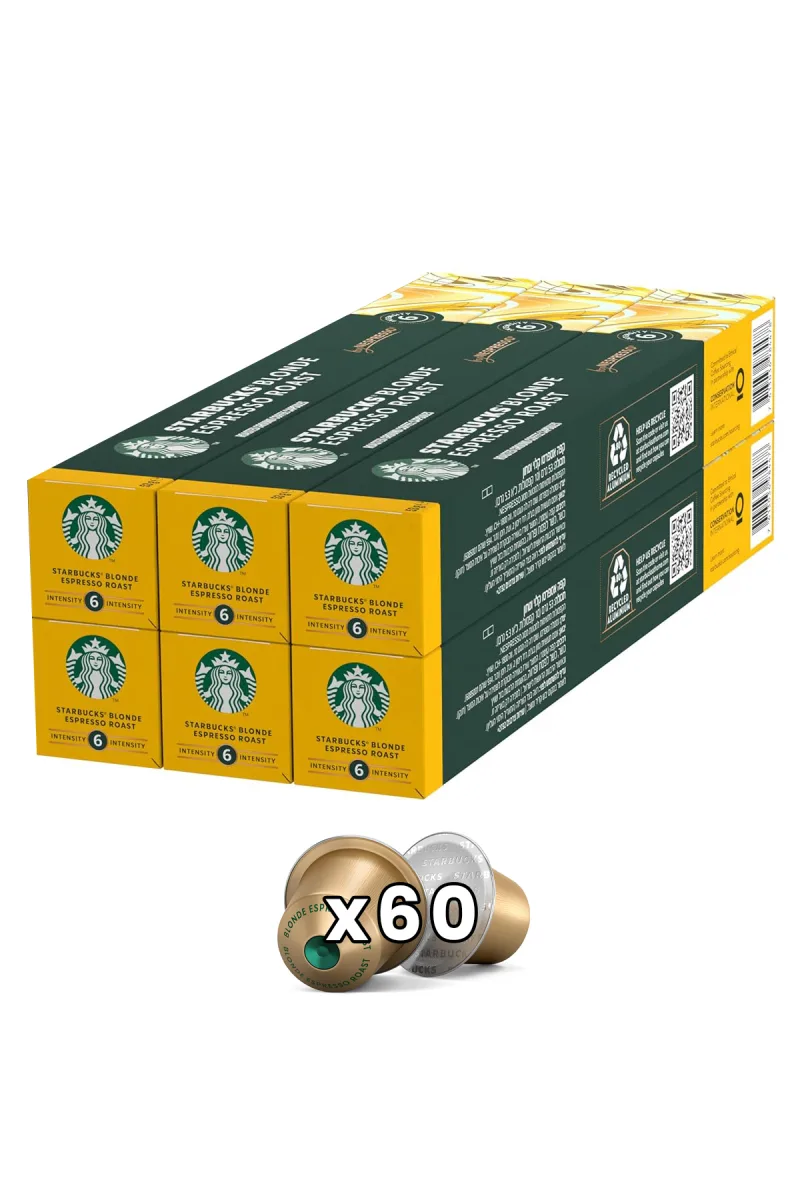 Blonde Espresso Kapsül Kahve 10lu Paket x 6 Adet Nespresso Uyumlu