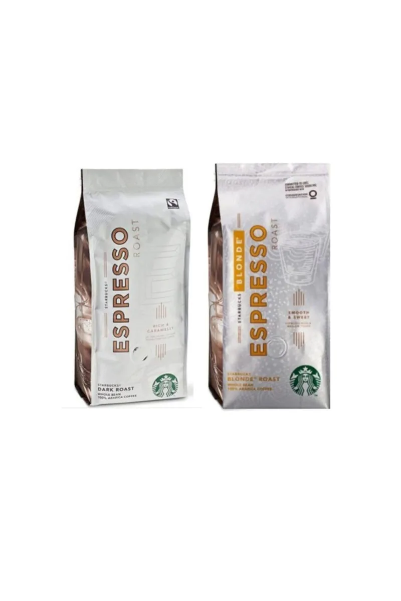 Blonde Espresso ve Dark Roast Çekirdek Kahve 250 gr  2 Adet