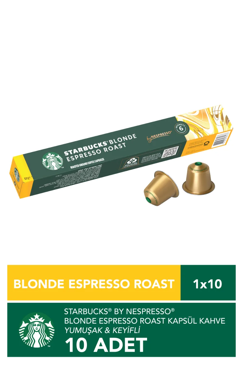 Blonde Espresso Yumuşak İçimli Kapsül Kahve Nespresso Uyumlu