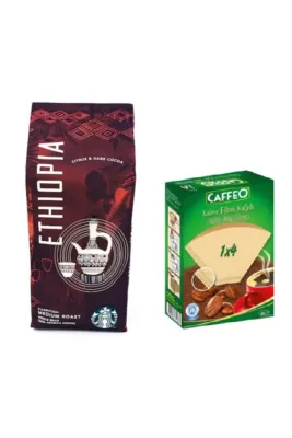 Caffe Ethiopia Filtre Kahve 250gr + Kahve Filtre Kağıdı No 4/80li