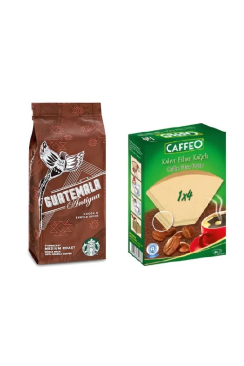 Caffe Guatemala Filtre Kahve 250gr + Kahve Filtre Kağıdı No 4/80li