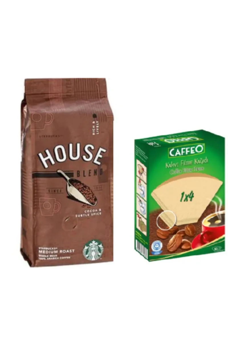 Caffe House Blend Filtre Kahve 250gr + Kahve Filtre Kağıdı No 4/80li