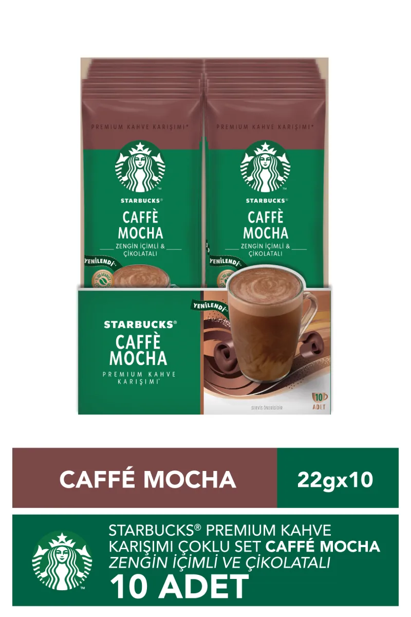 Caffe Mocha Premium Kahve Karışımı 22 Gr X 10 Paket