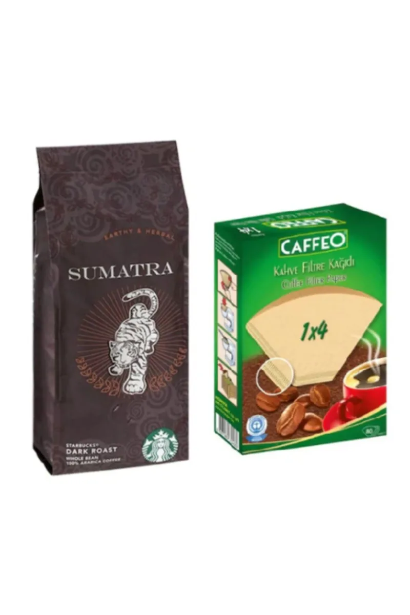 Caffe Sumatra Filtre Kahve 250gr + Kahve Filtre Kağıdı No 4/80li