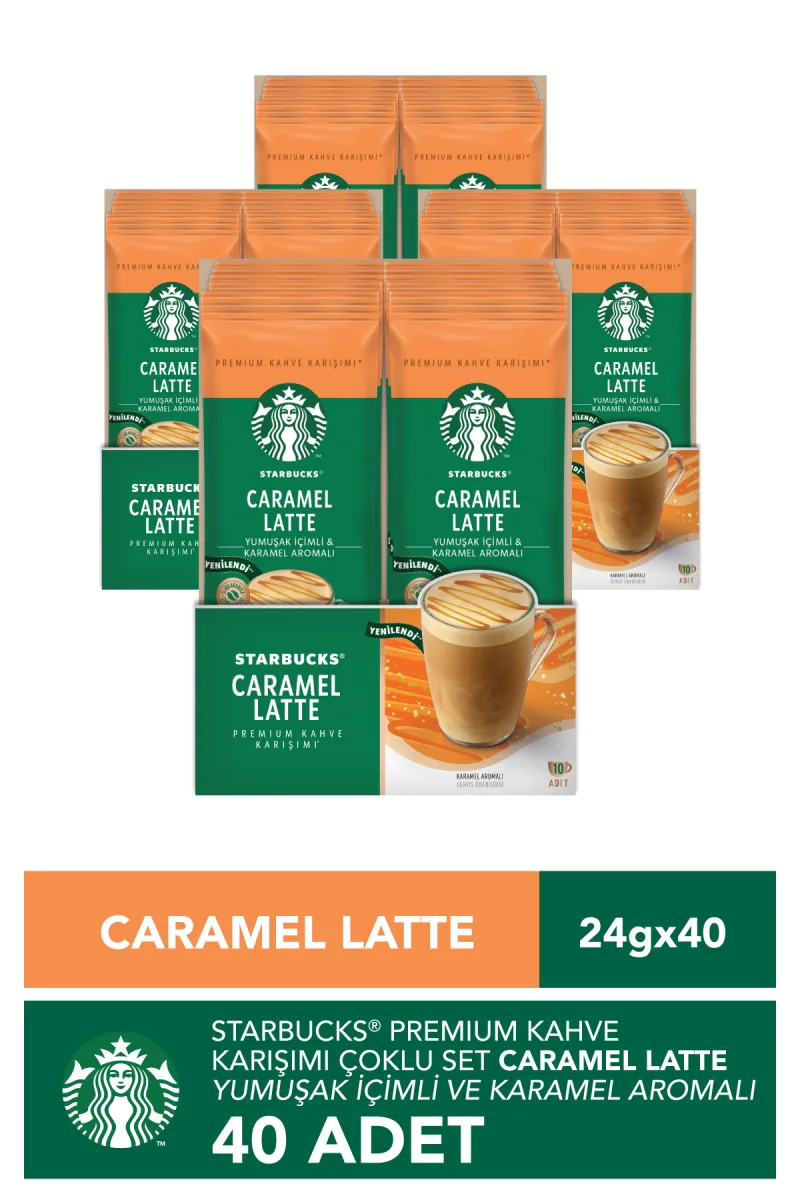 Caramel Latte Premium Kahve Karışımı 23 gr X 40 Adet