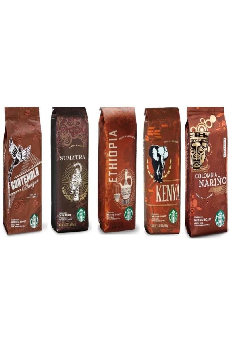Deneme Paketi Filtre Kahve 5x250 gr 5 Paket Çekirdek Kahve