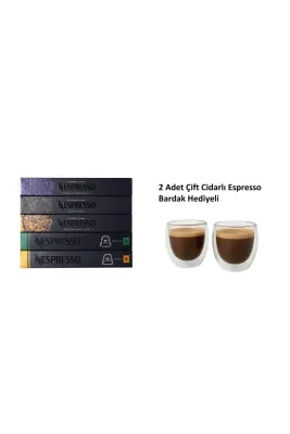 Dengeli Italian Tatlar Serisi 5'li Set + 2 Adet 80ml Espresso Bardak Hediyeli