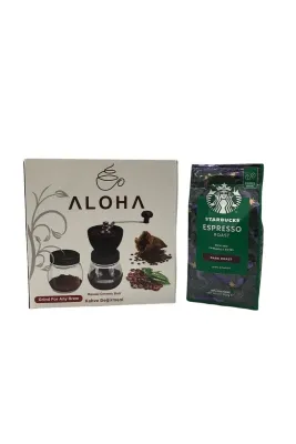 Espresso Çekirdek Kahve 250 Gr + Seramik Kahve Öğütücü Değirmen Ayarlı