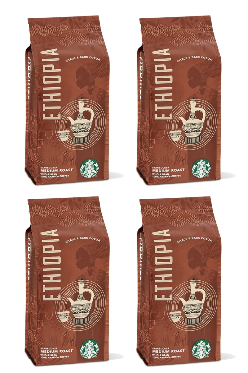 Ethiopia Çekirdek Kahve 250gr x 4 Adet