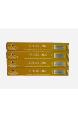 Gran Caffè Garibaldi Tradizione Uyumlu Kapsül Kahve 4lu Set 40 Kapsül ( %100 Arabica )