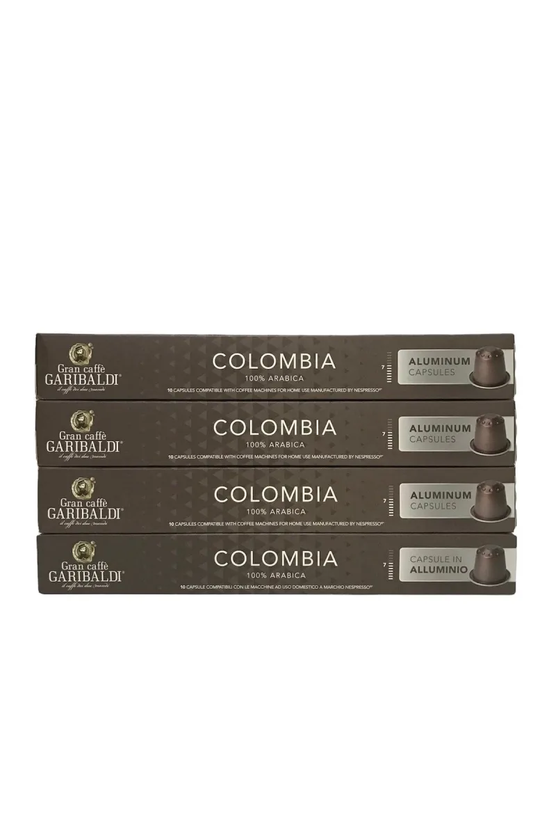 Gran Caffè Garibaldi Uyumlu Colombia Kapsül Kahve 10'lu 4 Kutu