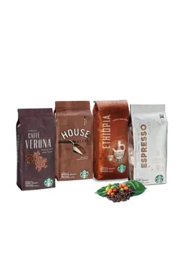 House Blend, Ethiopia, Verona, Espresso Çekirdek Kahve 250 Gram 4' Lü Set
