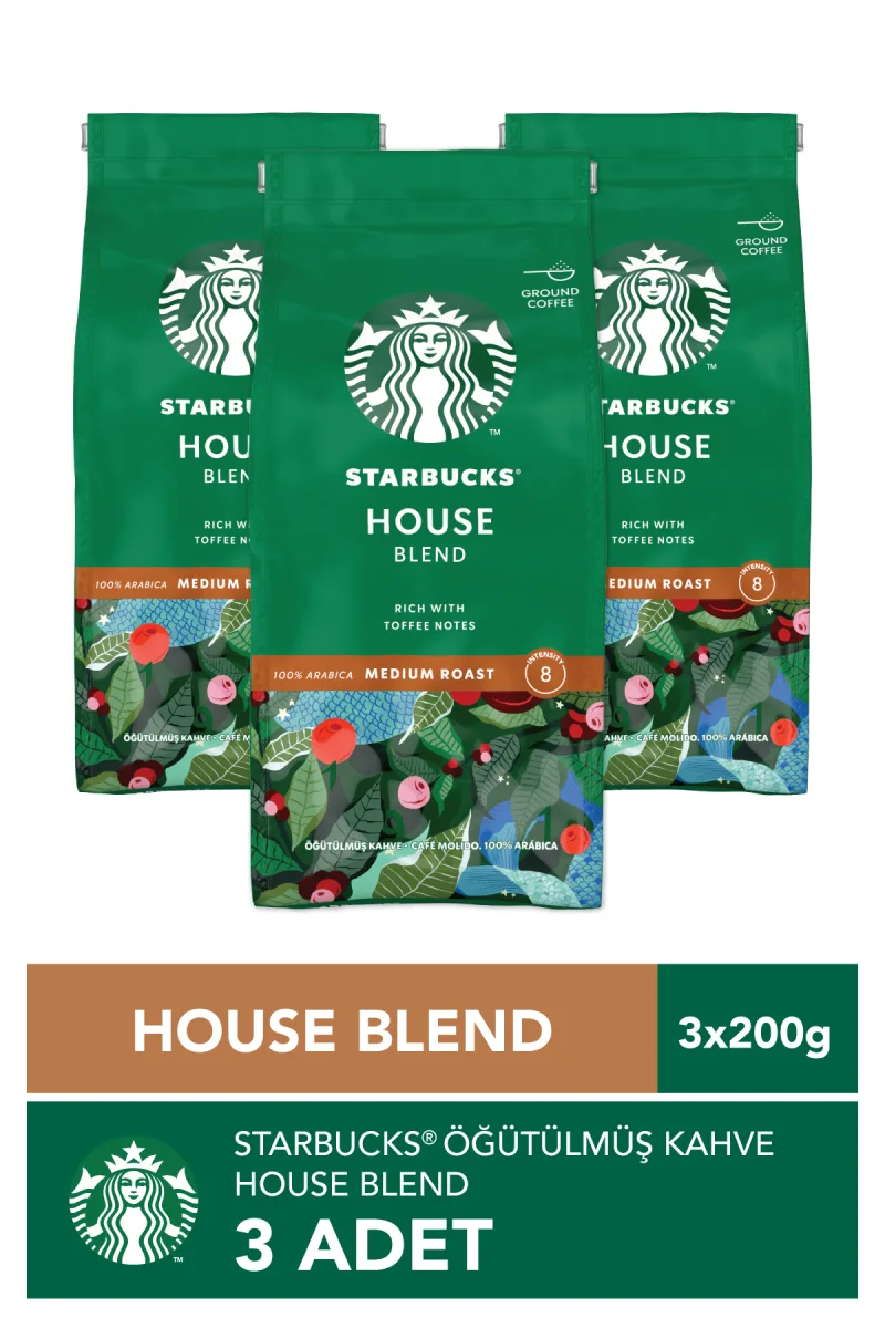 House Blend Öğütülmüş Kahve 3x200g