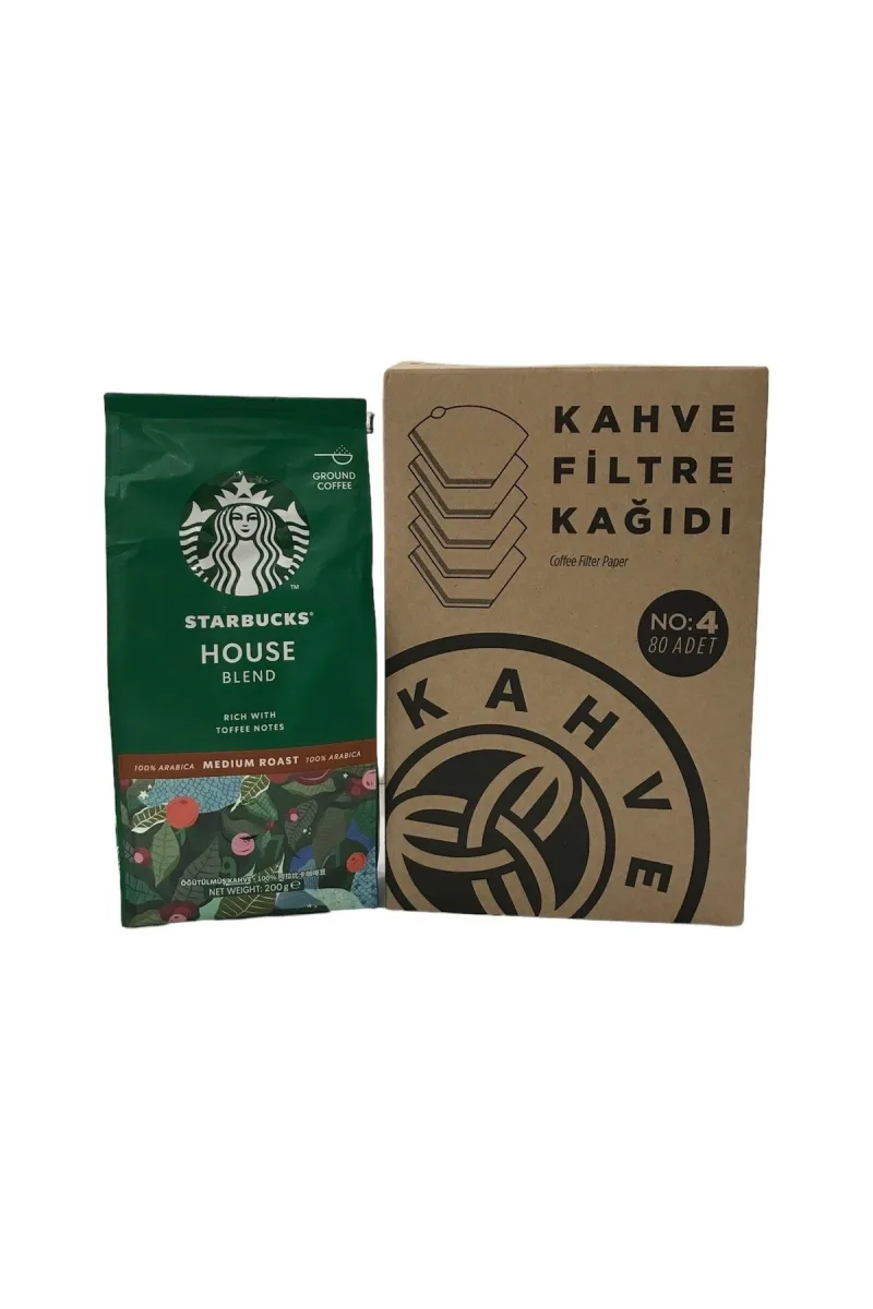 House Blend Origin Öğütülmüş Filtre Kahve 200 Gr + Filtre Kahve Kağıdı 1x4 80li