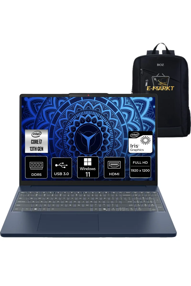 IdeaPad Slim 3 15IRH10 83K10060TRE1 i7-13620H 16Gb Ddr5 Ram 512gb M2 Ssd W11 Pro 15.3" IPS
