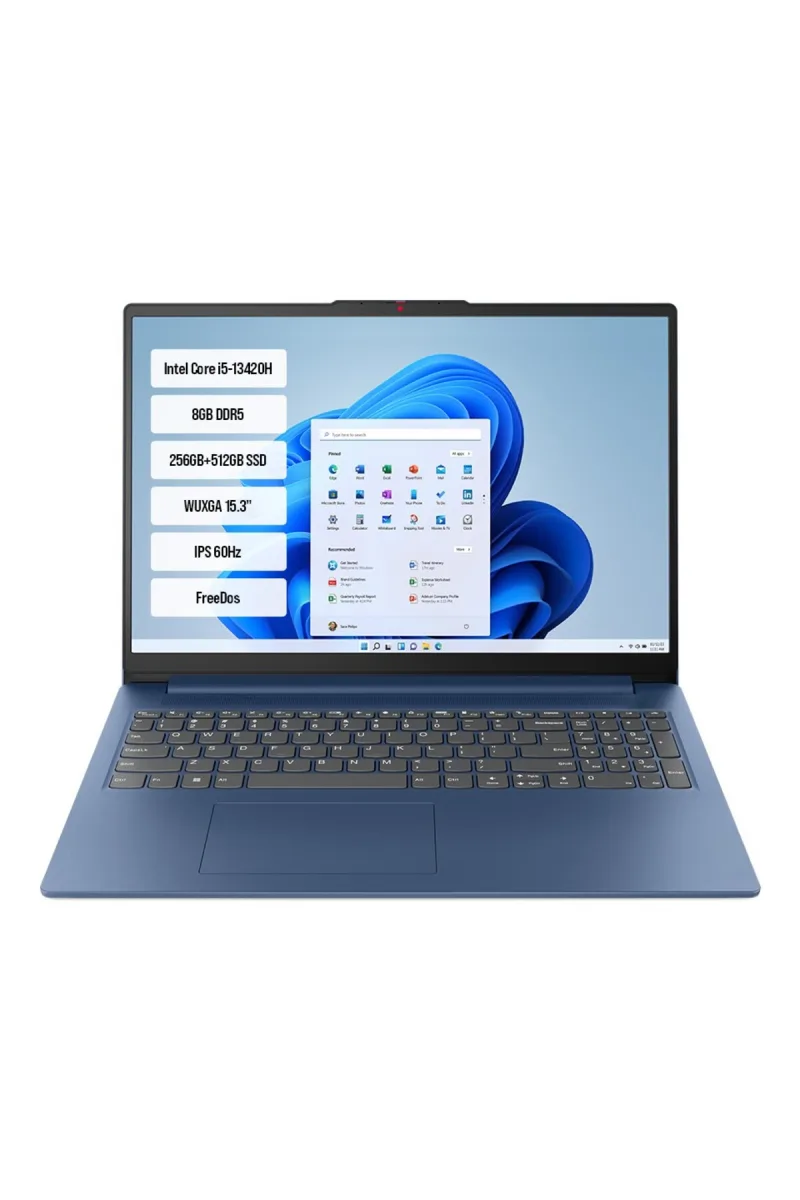 IdeaPad Slim 3 15IRH10 83K10062TR-01 Intel Core i5 8GB 256GB+512GB SSD 15.3" 60Hz FreeDos