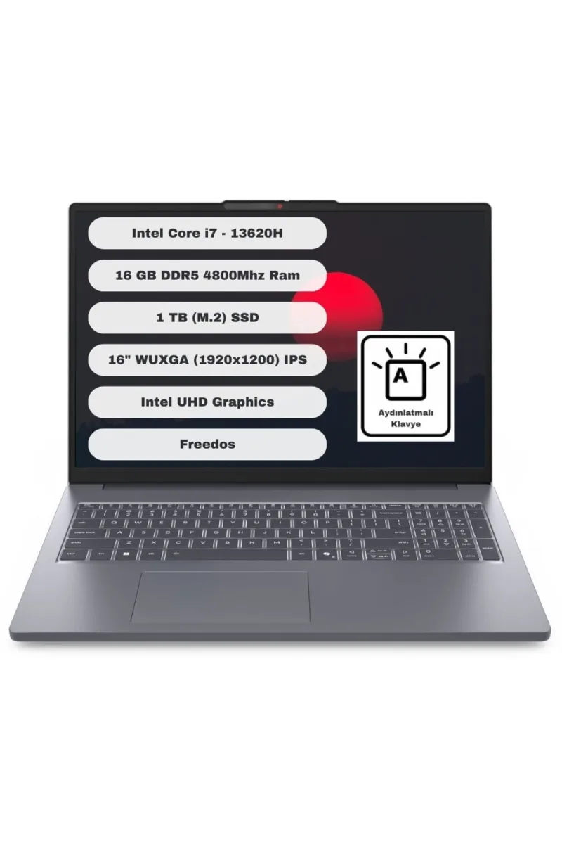 IdeaPad Slim 3 16IRH10 Intel Core i7 13620H 16GB 1TB SSD Freedos 16" FHD 83K2001VTR