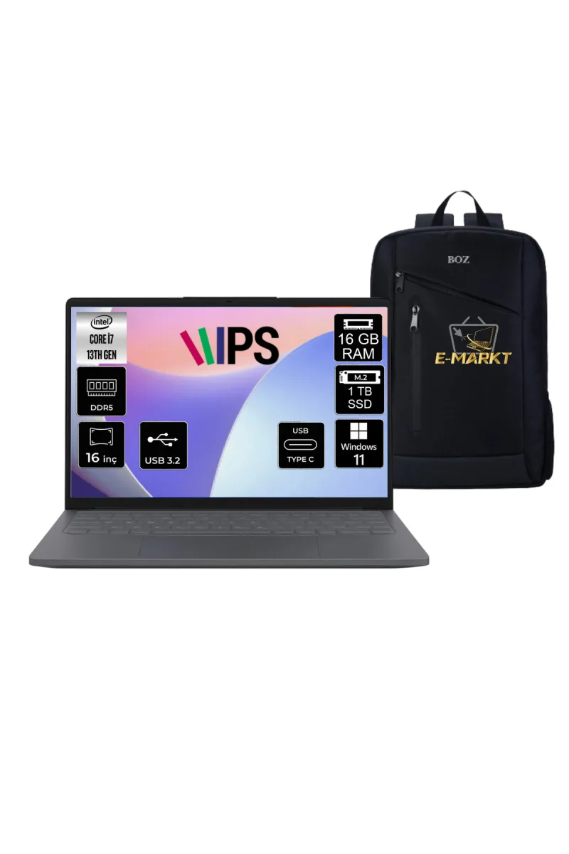 Ideapad Slim 3 Intel Core i7 13620H 16gb 1TB SSD 16" IPS WIN11PRO Notebook 83K2001WTR