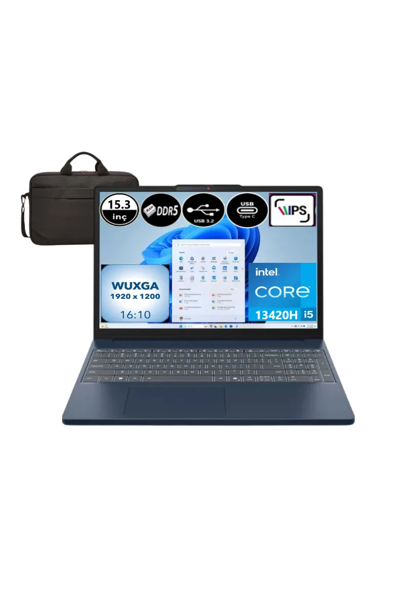 IP Slim 3 15IRH10 83K10062TR-EP12 i5-13420H 8 GB 1TB SSD WUXGA 15.3" Win11 Pro + EP Çanta