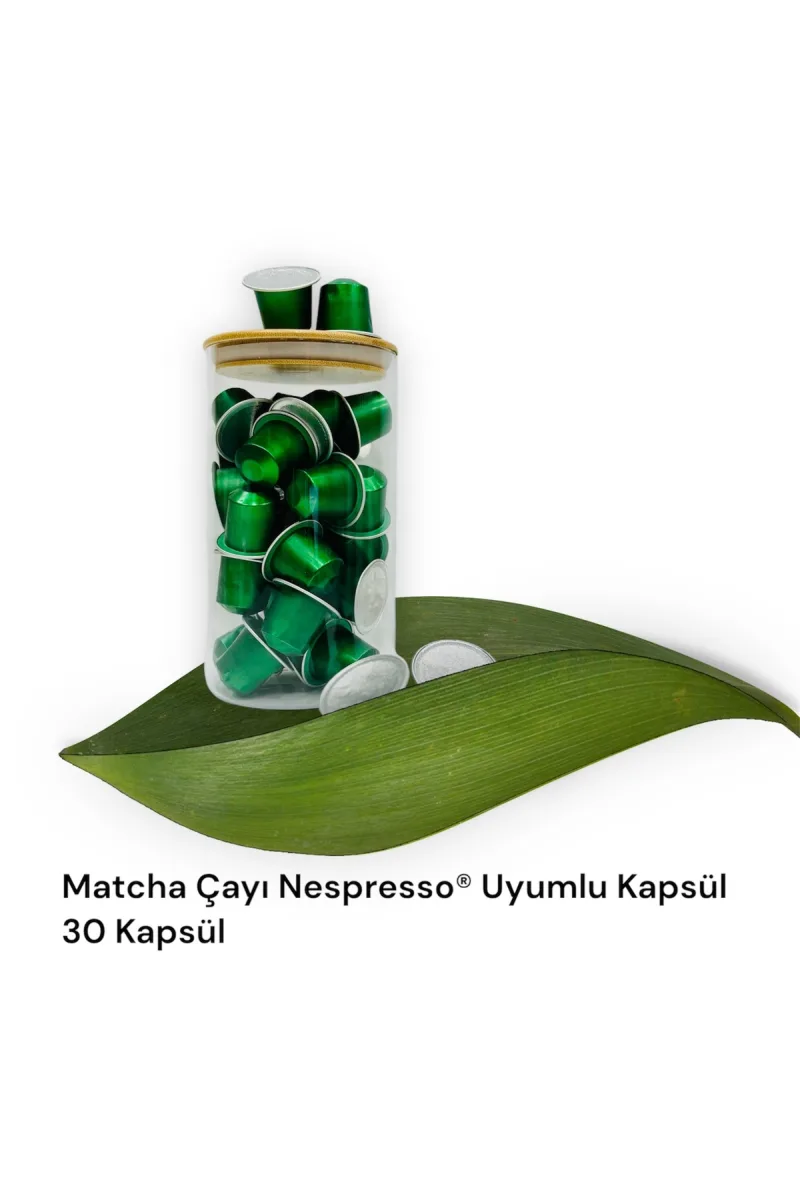 Matcha Nespresso® Uyumlu Kapsül 30 Adet + Cam Saklama Kutusu Hediyeli