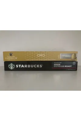 Nespresso Uyumlu Decaf Espresso Roast & Gran Oro Kapsül Kahve 20 Kapsül