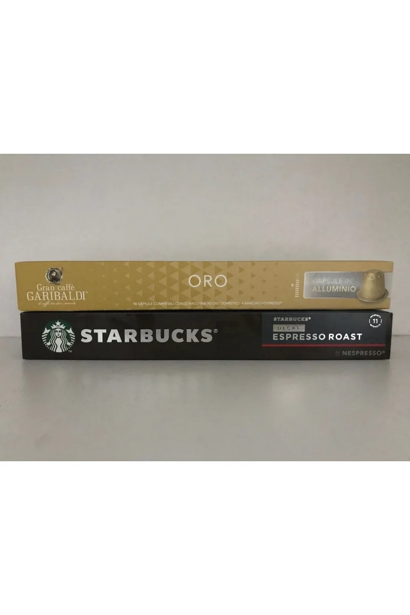 Nespresso Uyumlu Decaf Espresso Roast & Gran Oro Kapsül Kahve 20 Kapsül
