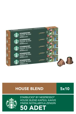 Nespresso Uyumlu Kapsül By Nespresso House Blend Kapsül Kahve 5 X 10 adet