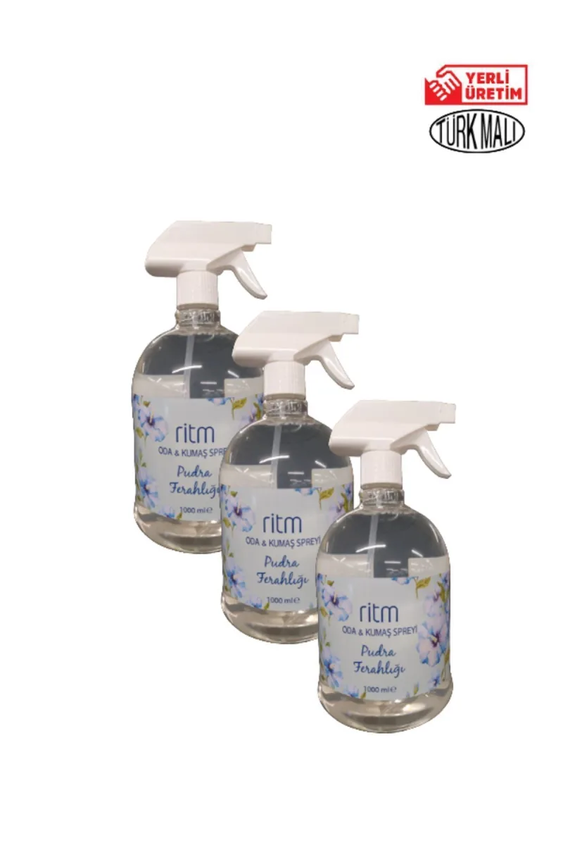 Oda&Kumaş Spreyi Pudra Ferahlığı 1000ml x 3 Adet