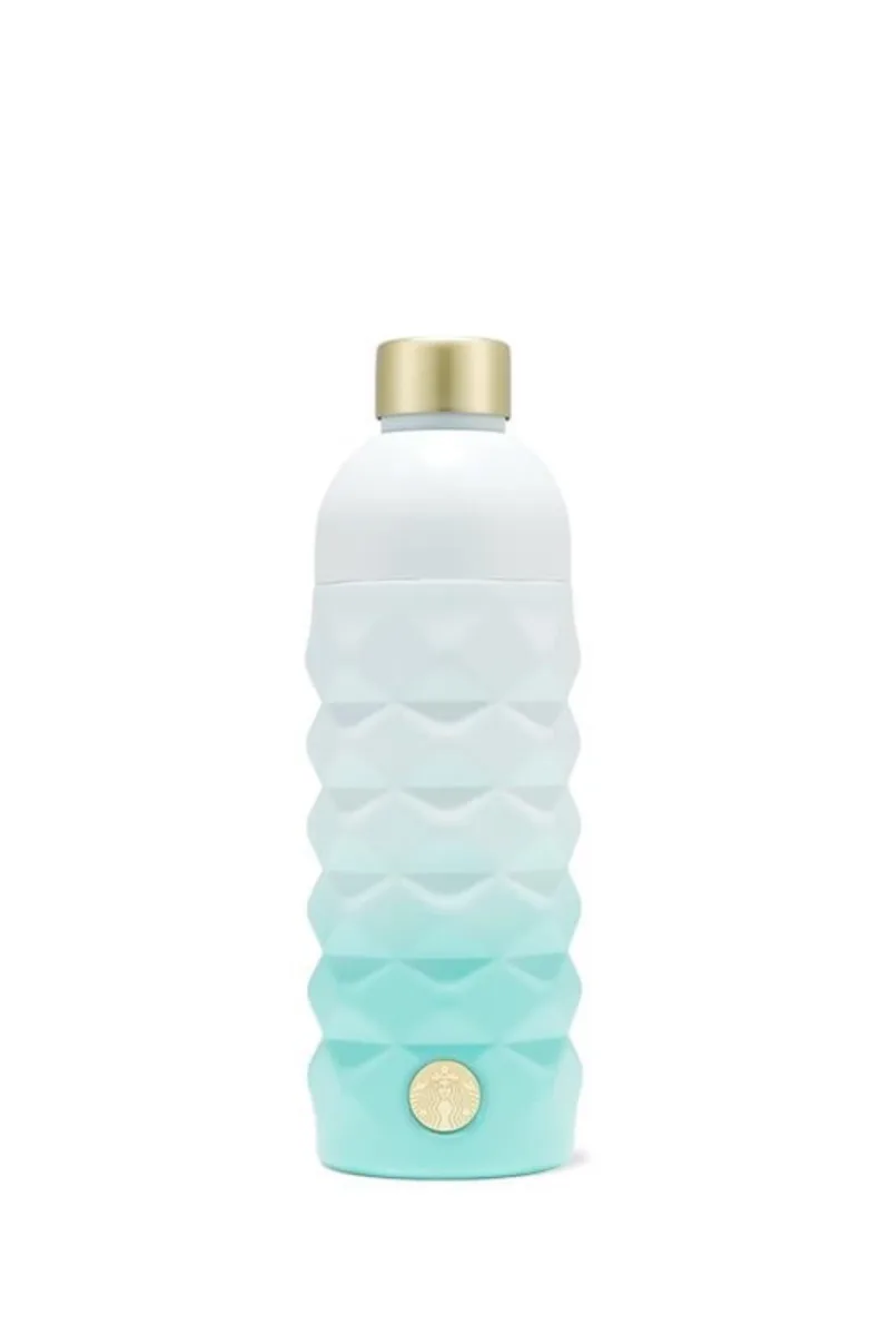 Paslanmaz Çelik Şişe - Açık Mavi- 473 ml -