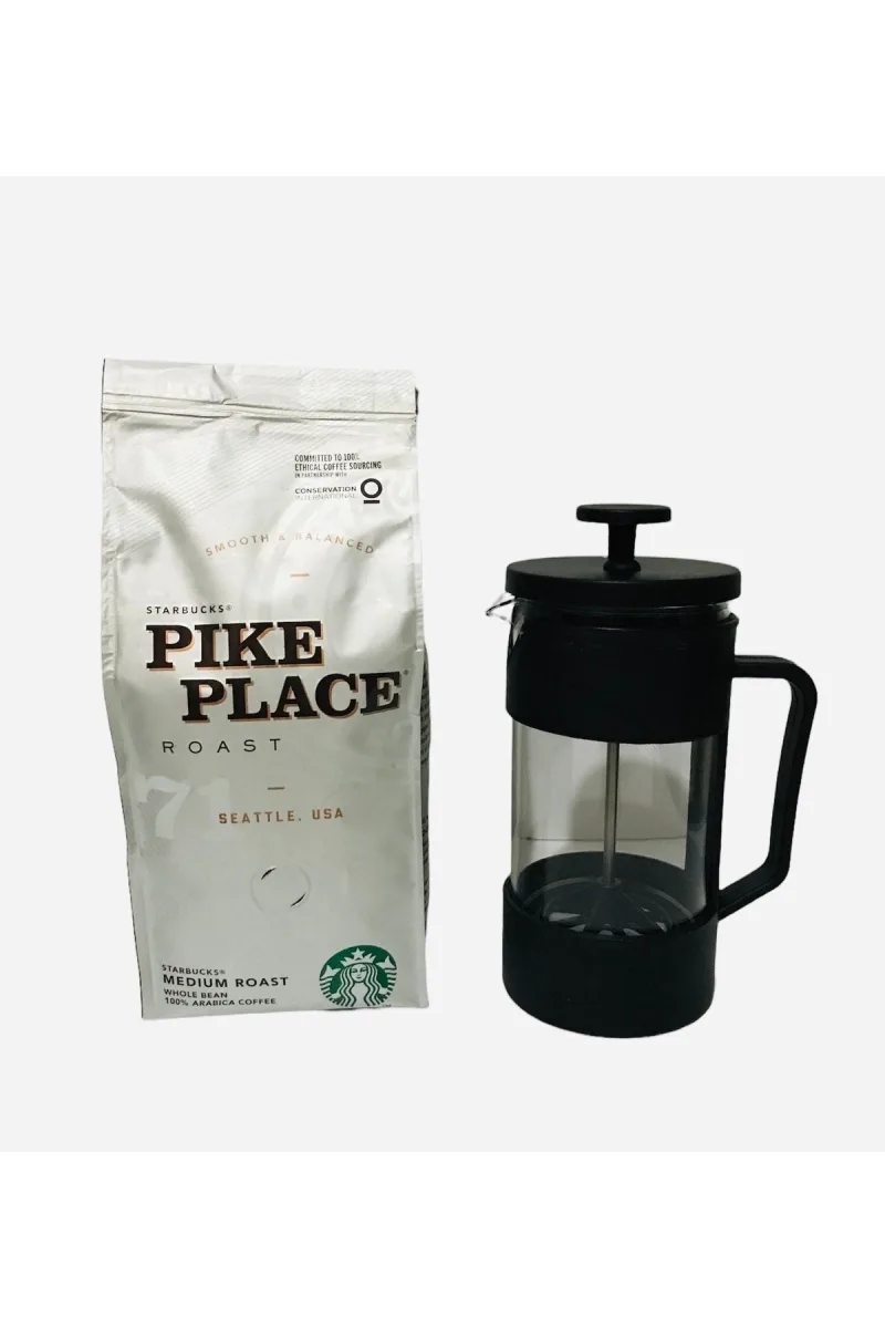 Pike French Press Öğütülmüş 250 G + French Press Demlik 350ml
