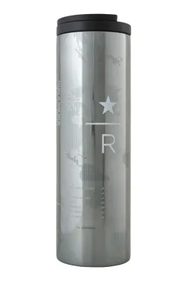 Reserve Gümüş Harita Tasarımlı Termos - 473 Ml