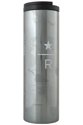 Reserve™ Gümüş Harita Tasarımlı Termos - 473 Ml