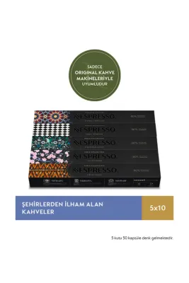 Şehirlerden İlham Alan Kahveler - 50 Kapsül