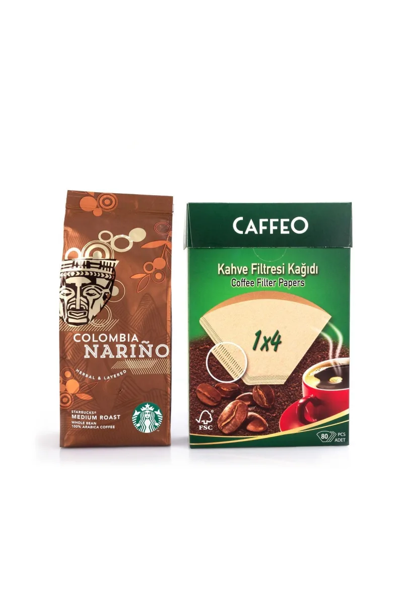 Starbucks Colombia Filtre Kahve French Press Çekilmiş Caffeo Filtre 1x4 80li