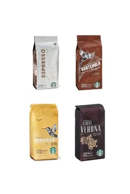 Starbucks Verona,veranda,dark Espresso,guatemala Çekirdek Kahve 4 Adet 250 Gr (isteğe Göre Öğütülür)