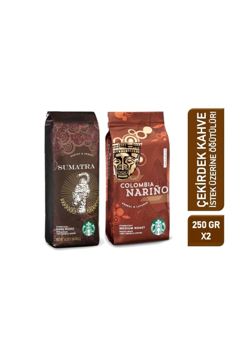 Sumatra Ve Colombia Narino Çekirdek Filtre Kahve 2 Paket 2x250 Gr