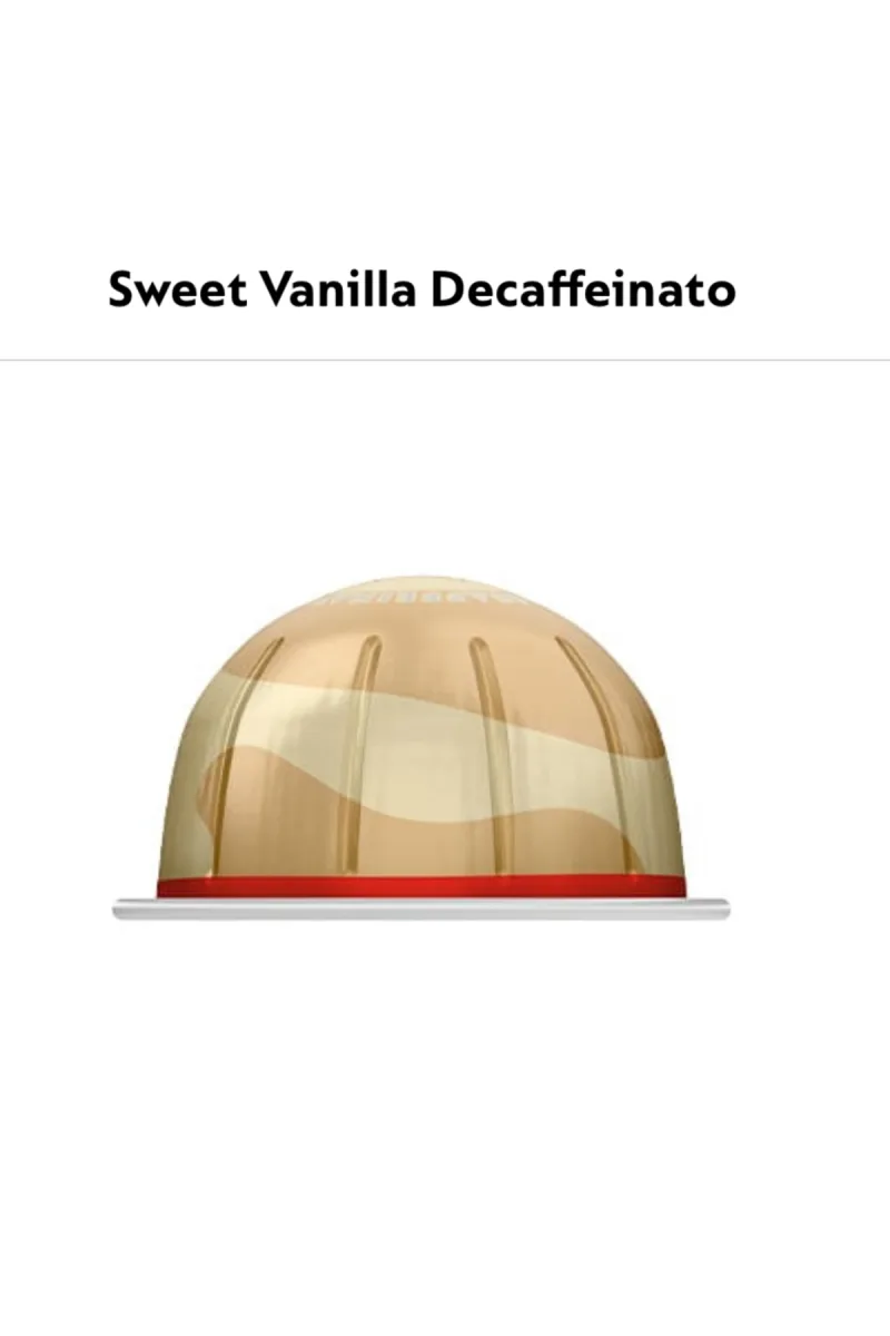 Sweet Vanilla Decaffeinato Kapsül Kahve 10lu (Vertuo Makineler İçin Uyumludur)