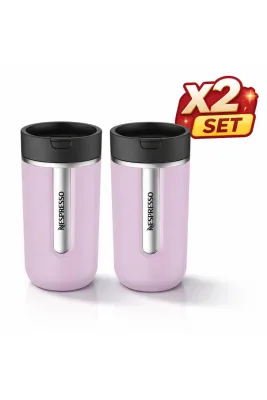 Termos Seti İkili Travel Mug Medium Lavender 400ml ( Lavanta ) X2' Lİ SET - GHOSTIUM